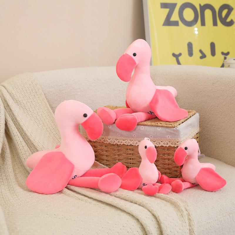 15cm 25cm Pink Flamingo Plush Toy Soft Cute Cartoon Stuffed Animal for Kids Girls Holiday Birthday Xmas Gift Home Decor