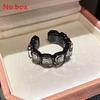 Hexagonal Minimalist Alloy Ring With Sparkling Rhinestones For Female Fashion Accessories
