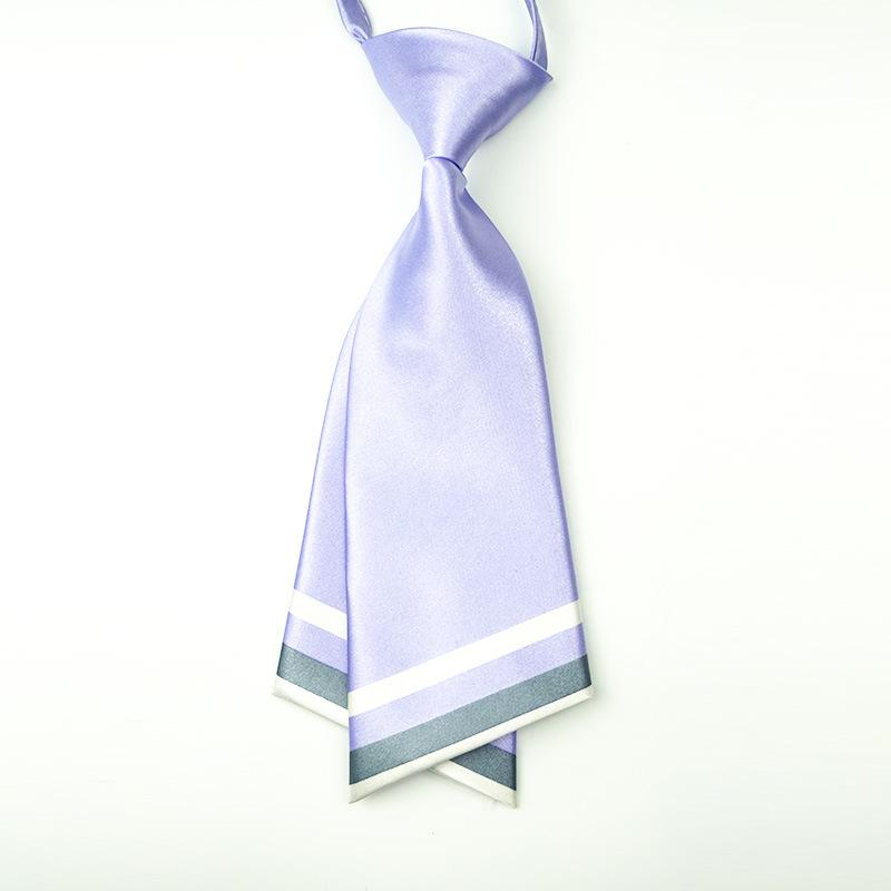 Abito 20Cm Cravatta Piccola Tinta Unita Doppio Strato Seta Imitata Corta Da Donna Cravatta Uniforme Scolastica Cravatta A Farfalla
