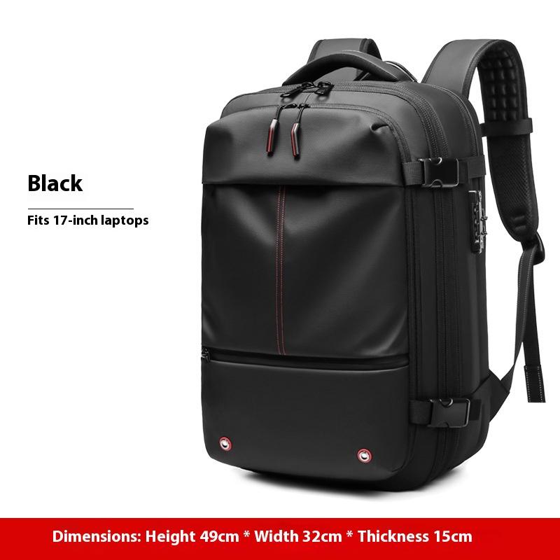 Backpack Men's Casual Large Capacity Multifunctional Travel Bag Vacuum Compression Anti-splashing Water Business Travel Computer Bag