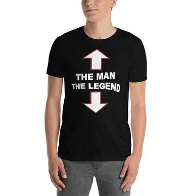 THE MAN the LEGEND Funny Trendy Graphic Short-Sleeve Unisex T-Shirt