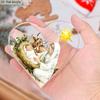 1pc Heart-Shaped Acrylic Nativity Scene Tabletop Decor - Mary & with Cow & Star of Bethlehem, Ornament for Christmas
