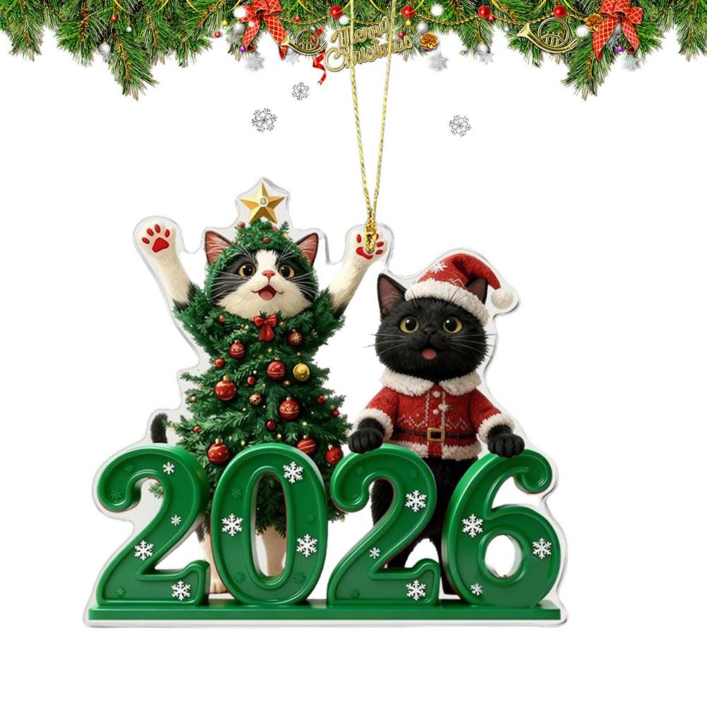 Car Mirror Decor 2D Acrylic Cute Pendants Flat Car Rear View Mirror Charm For Bedroom Kitchen Mantel Door Balcony Hallway Window