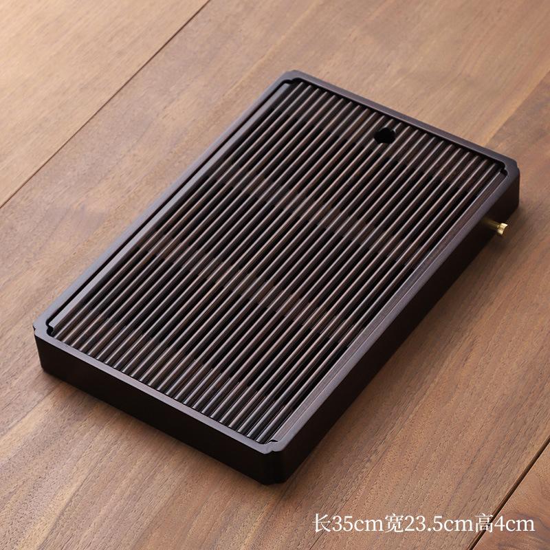 Tava de ceai de uz casnic tava mica de stocare a apei scurgere apa masa ceai bambus set de ceai dreptunghiular simplu