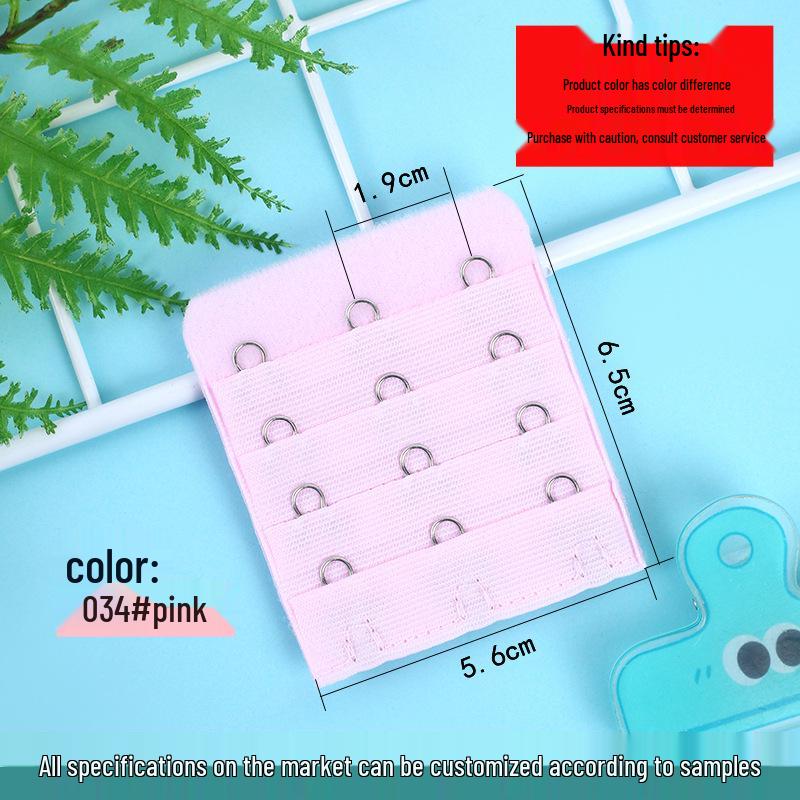 Bra Extension Buckle: 4 Rows, 3 or 4 Buckle Options, Stainless Steel, Large Size Adjustable Extender.