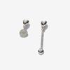 Rush Off Double Heart Unbal Earring