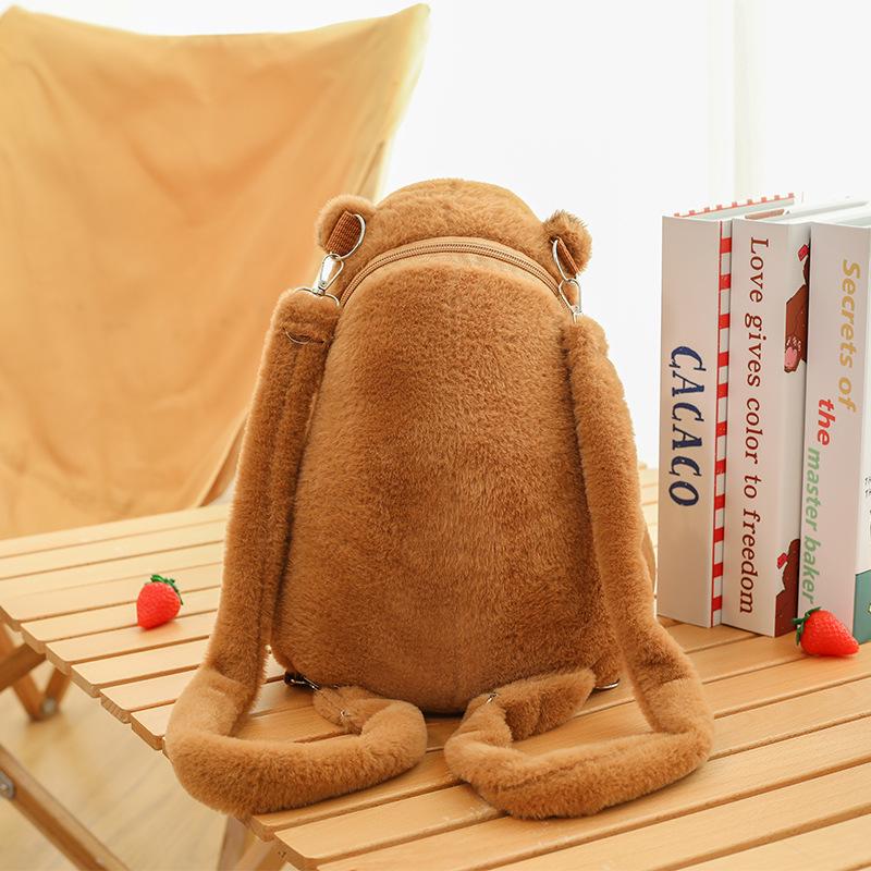 

Очаровательный плюшевый рюкзак-капибара для детей 30 cm - 0.386 kg