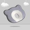 Baby Memory Foam Anti-Flat Head Pillow Newborns 0-12 Months Round Shape Cotton Cover Adjustable Sleep Support