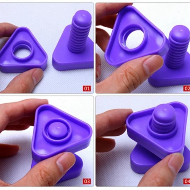 Screw Building Blocks Nut Shape Match Puzzle Toys For Children Infant Montessori Shape Color Recognize Educational Toys