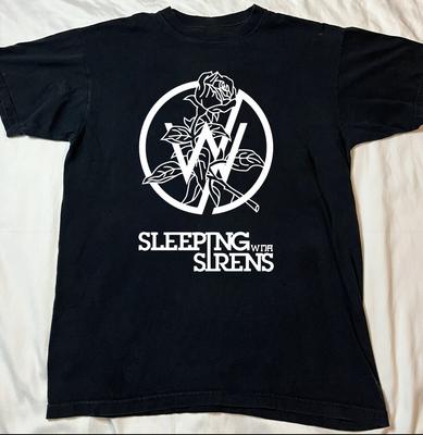 Sleeping With Sirens Logo Black Cotton Shirt S5XL Xmas AD798 Unisex T-Shirt