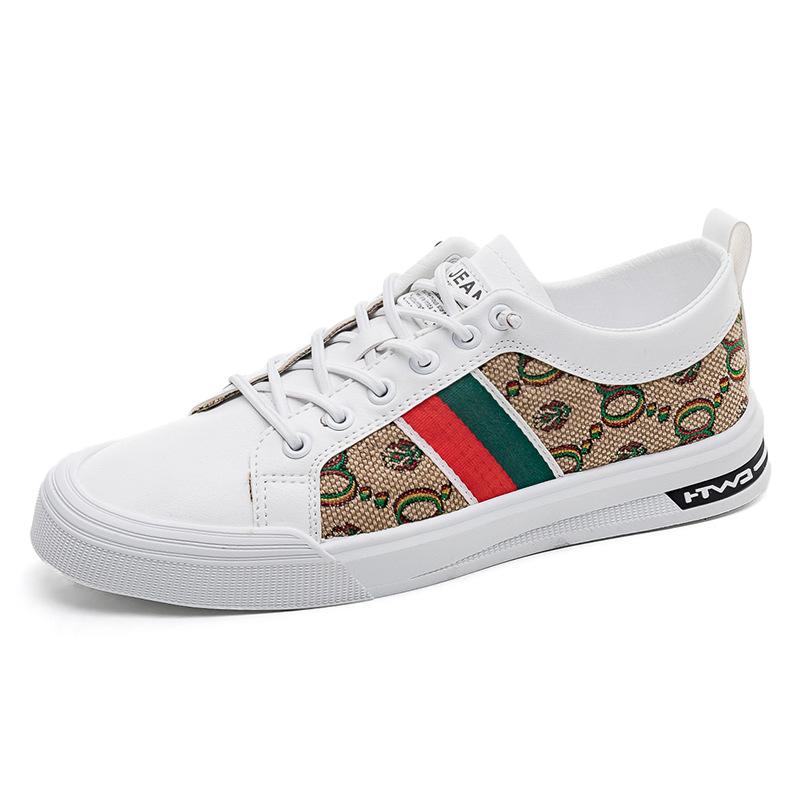 2025 Summer New Low Cut Canvas Trendy Shoes Trendy Little White Men's Shoes Breathable and Versatile Casual Sports Board Shoes Thin Edition