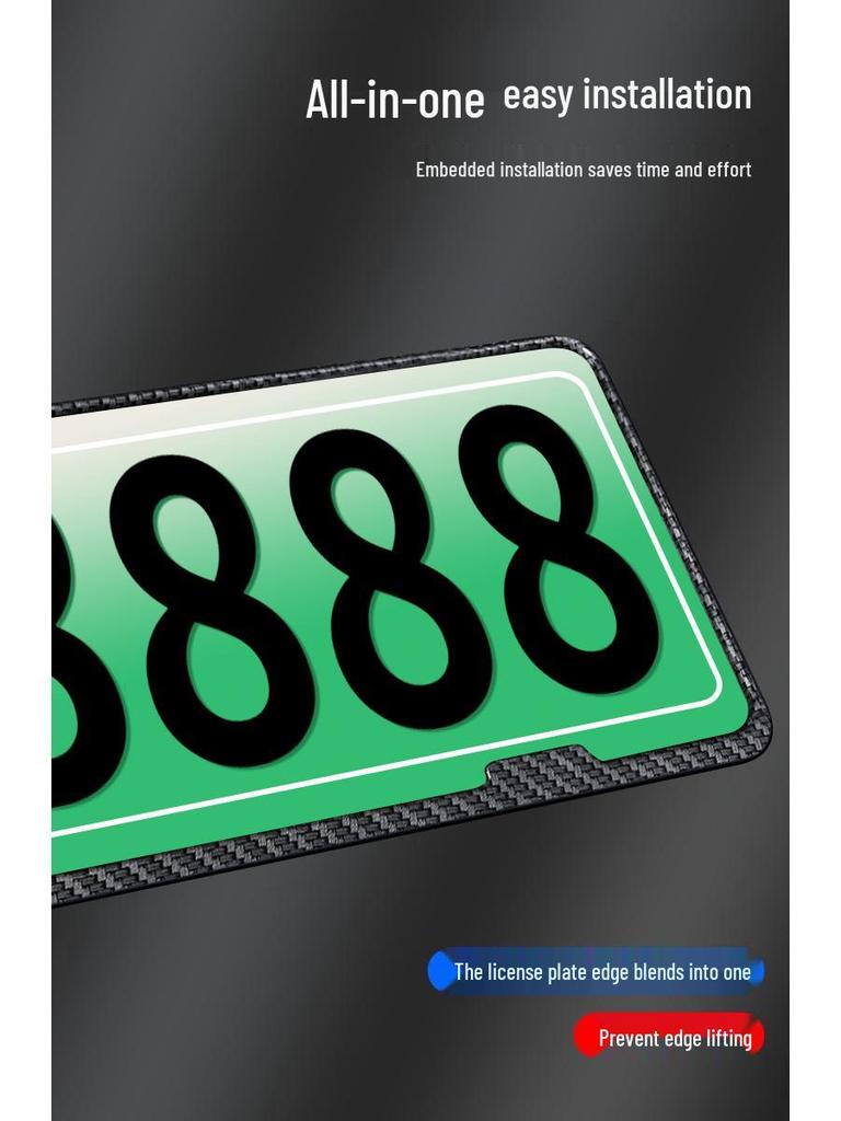 Rám SPZ z hliníkové slitiny pro malá auta - Zesílený ochranný kryt a snadná instalace