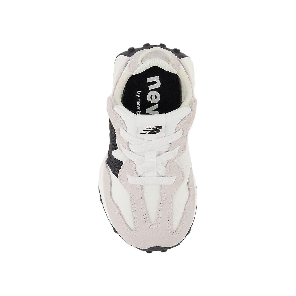 New Balance 327 New-B Hook & Loop Toddler Silver Birch Black Baby Sneakers NW327FE
