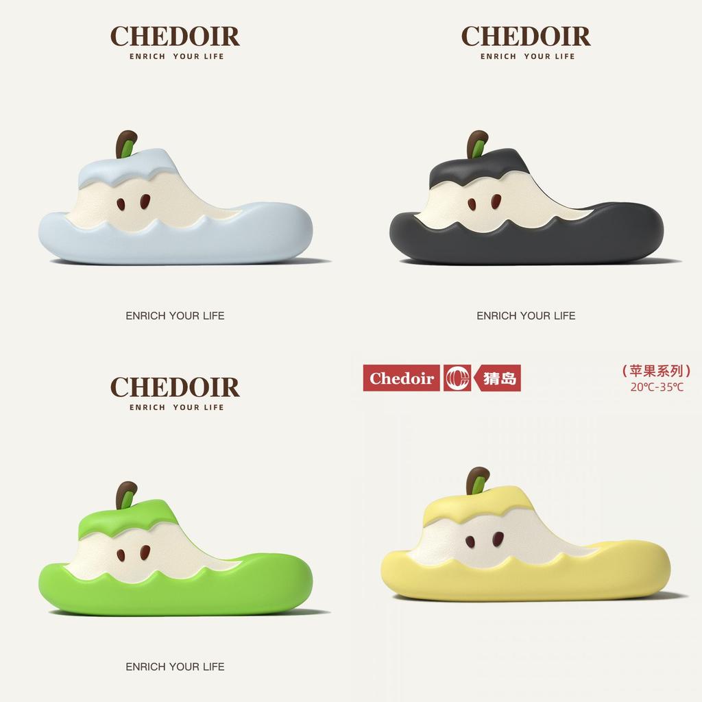Apple Summer Unisex Eva Thick Sole Slipon House Slippers With Nonslip Function For Couples