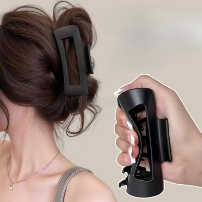 Soft Silicone Shark Clip, Safe and Non-irritating To The Head, New Large-sized Back of The Head Hair Bun for Women