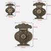 10 Pcs Retro Antique Bronze Hasp Lock Zinc Alloy Bronzed Mini Cabinet Buckle Lock Vintage Style Decorate Brass Box Buckle Lock