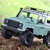MN90 1/20 4WD RC Truck Off Road Climbing Buggy Crawler Metal with Light Remote Control Car All Terrain Racing 2.4G Toys for Boys