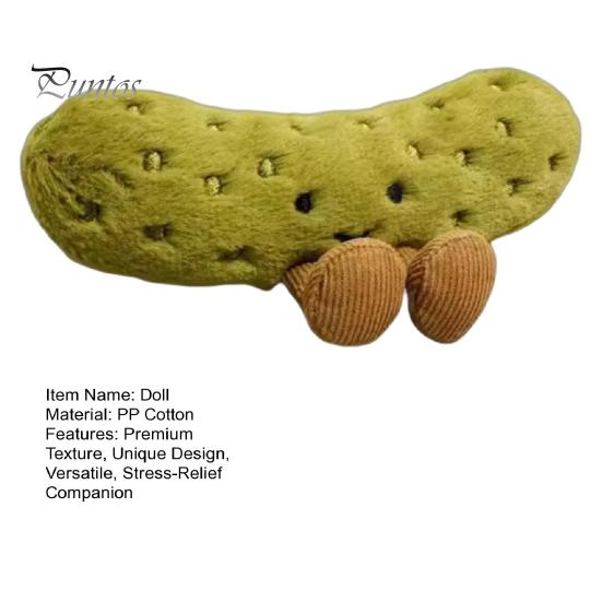 Păpușă de pluș cu murături lucrată manual Jucărie de sprijin emoțional Legume Castraveți Companii de pluș Cadou de Crăciun pentru copii Prieteni