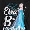 frozen Childrens/Kids Bright Like Elsa 8th Birthday Pullover Hoodie