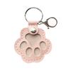 Pet Hair Keepsake Keychain Dog Cat Paw Shape Hair Storage