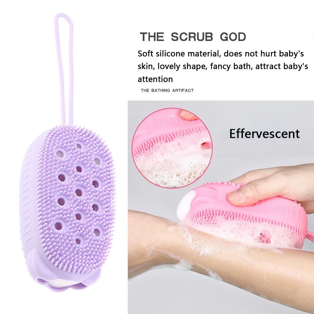 Bürste Silikon Körper Peelingbürste Handheld Cartoon Baby Massage Werkzeug