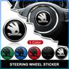 Car Steering Wheel Sticker Badge Decoration Auto Accessories For Skoda Octavia MK2 MK1 2 3 A5 A7 A8 Fabia Karoq Superb Rapid Kamiq Scala