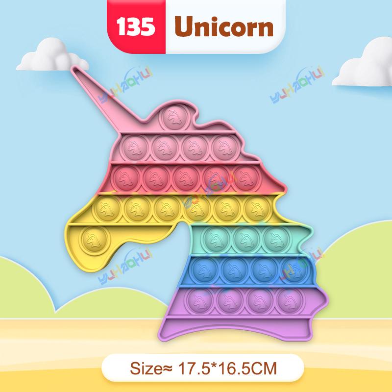 Rainbow Pop Push Bubblle Fidget Anti Stress Relief Toys for Adult Children Special Needs Sensory Toys Interactive Toys for Kids