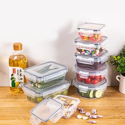 12-Piece Sealed Refrigerator Storage Box with Lids, Transparent Food Freshness Containers, Airtight Lunch Box