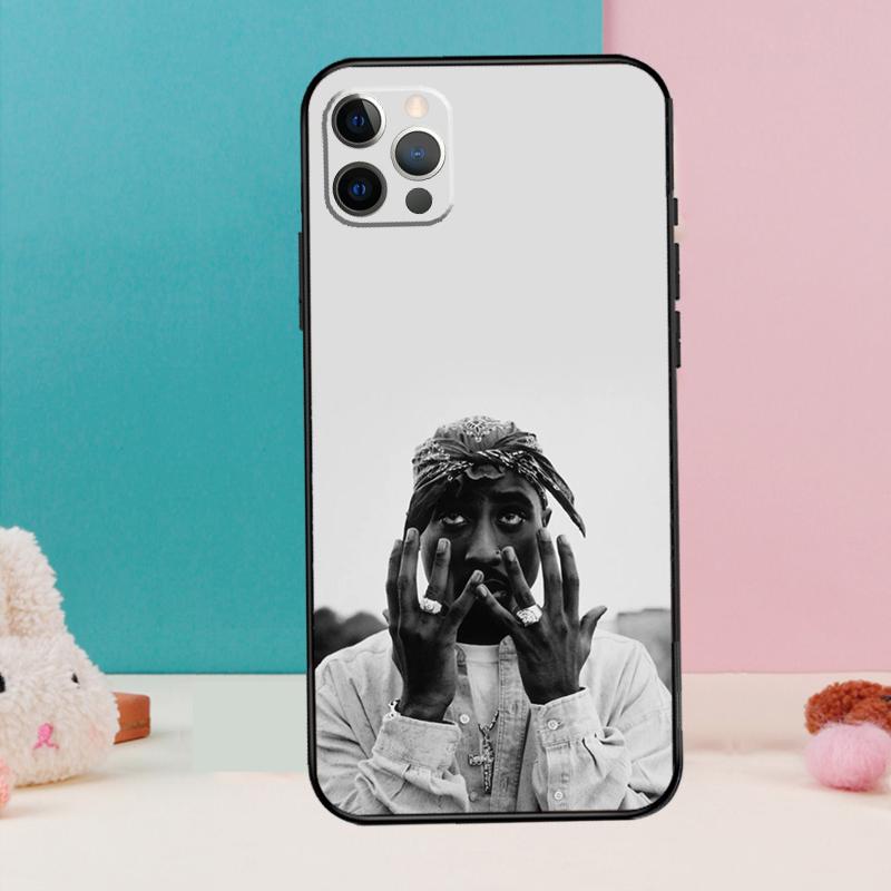 2Pac TuPac Shakur Phone Case For iPhone 14 15 16 Pro Max 11 12 13 Pro X XR XS Max Plus Soft Cover