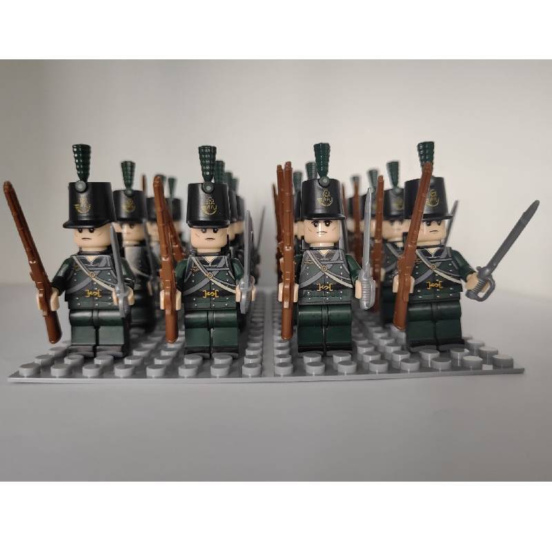 Conjunto de Blocos de Construção de Plástico da Era Napoleônica Com Mini Figuras Para Colecionadores e Crianças