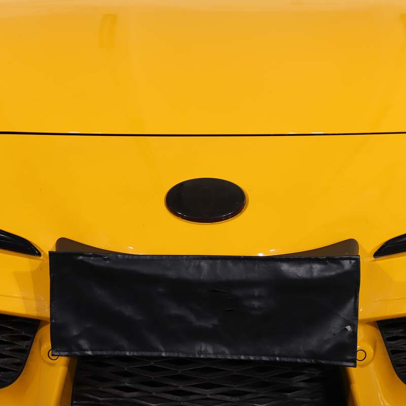 Für Toyota GR Supra A90 2019-2022 ABS Schwarz Auto Front Heck Emblem Abzeichen Logo Zierleiste Aufkleber Schutzhülle Autozubehör 2 Stück