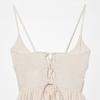 Summer French European and American women's clothing new small plaid mini balloon slimming suspender dress