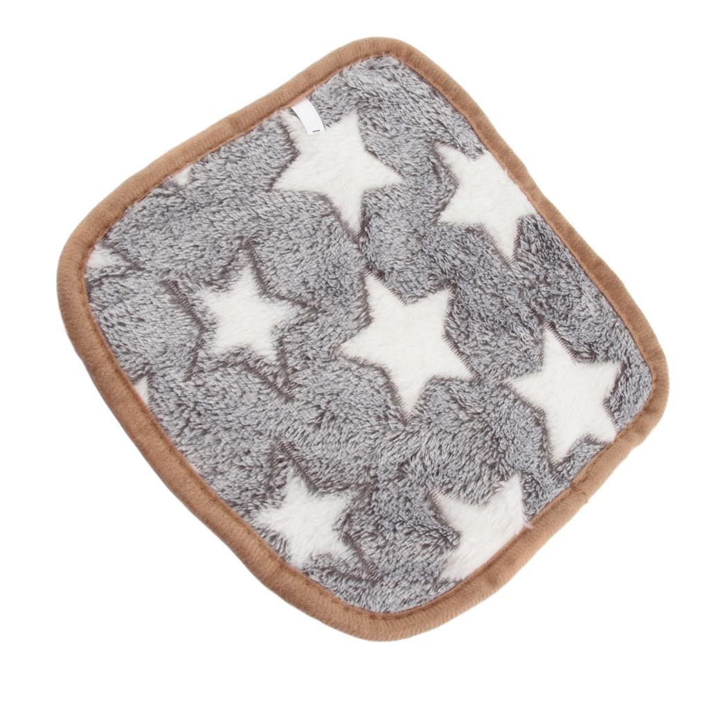 Grey Pet Blanket Warm Soft Comfortable Star Pattern Fashionable Plush Dog Throws Cat Blanket for