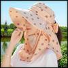 Sun Wide Face UV CZA624 [White Fang] Hat, Hat, Brim, Cover, Protection, Outdoor, Women's (Pink)