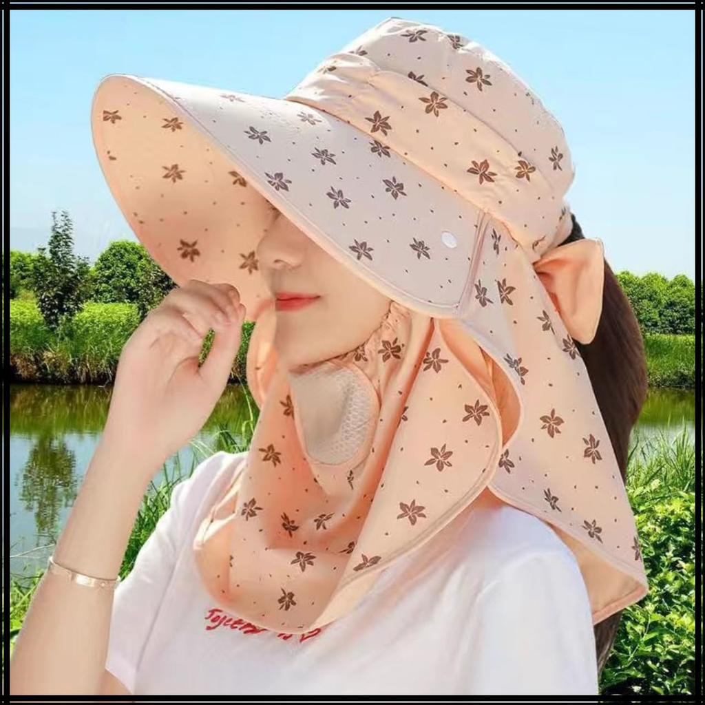 Sun Wide Face UV CZA624 [White Fang] Hat, Hat, Brim, Cover, Protection, Outdoor, Women's (Pink)