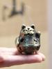 Good luck, fortune, cat incense burner, household indoor mini incense burner, tea ceremony incense burner