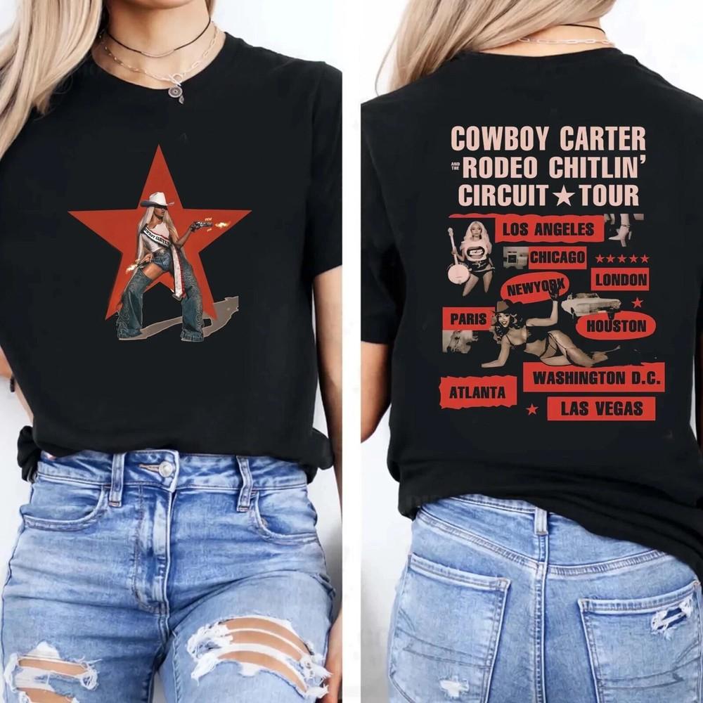 

Beyonce Cowboy Carter Tour Shirt All Sizes S3XL For Men Women Unisex T-Shirt S