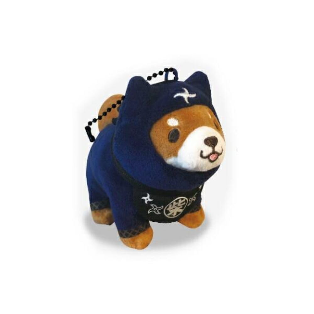 SK Japan Mochishiba Okaka Ninja Plush Toy with Ball Chain 16891