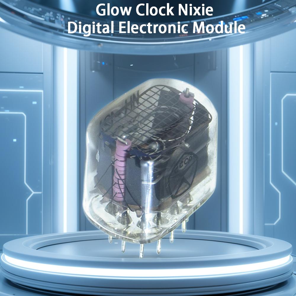 IN-12 Nixie Tube Glow Clock Digital Display Tube for Custom LED Clock DIY Projects with Bright Glow Effect