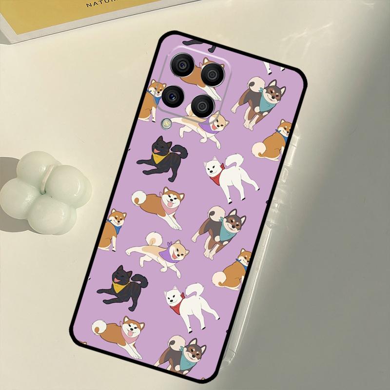 Animal Cartoon Akita Dog For Samsung Galaxy M16 M06 M12 M55 M15 M35 M14 M34 M54 M11 M21 M31 M13 M33 M53 M32 M52 Case