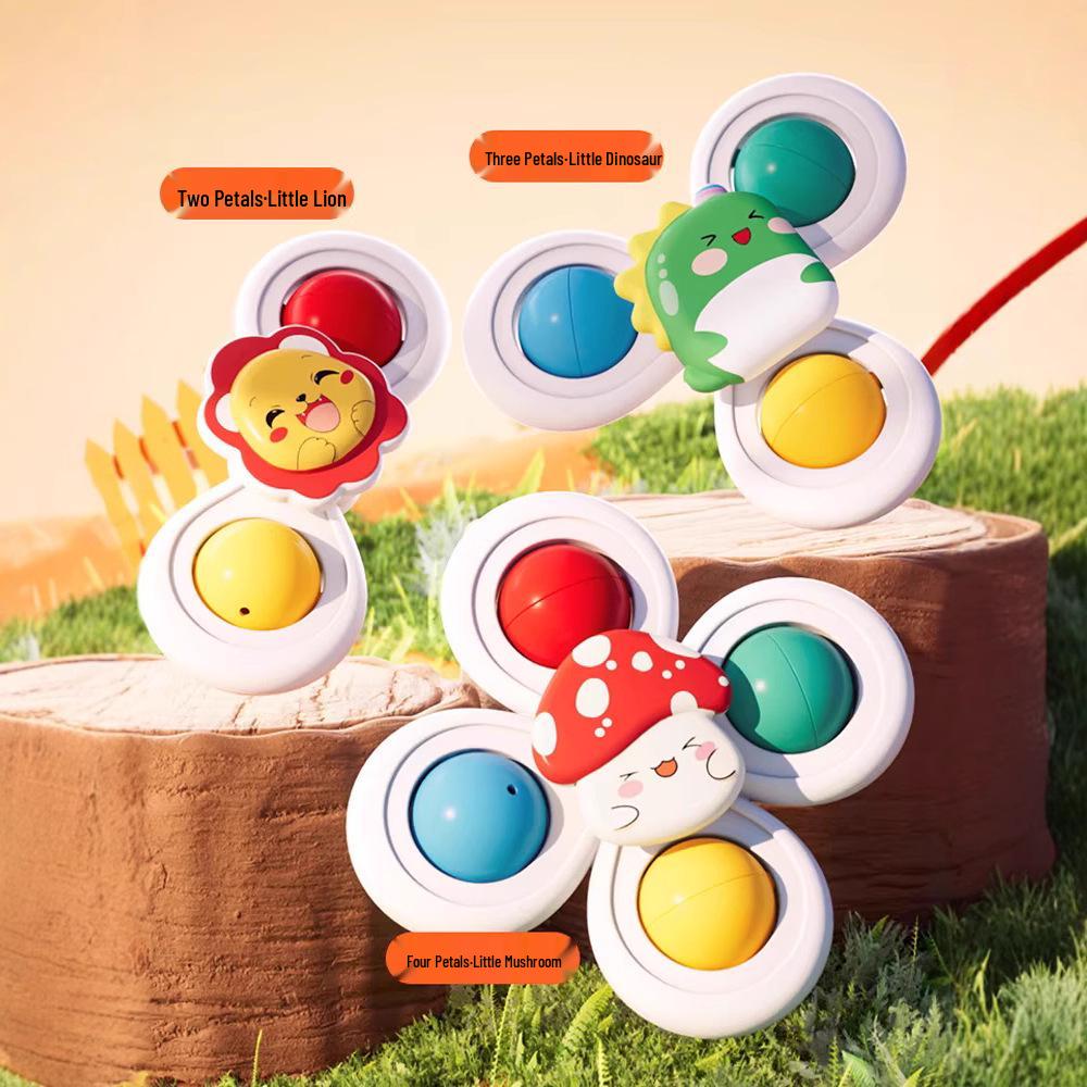 Baby High Chair Educational Spinner Toy, 0-1 Year, Suction Cup Attachment, Ages 6-12 Months
