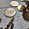 10 ks Toppery na dort Všechno nejlepší k narozeninám Zlaté Zlaté Akrylové Kulaté Toppery na Cupcaky Pro Děti Narozeniny Miminko Party Nástroje na Dekoraci Dortu