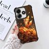 Cartoon Fox Animal Plating Phone Case For Xiaomi Redmi Note 14 15 Pro Plus 13 12 11 11S 11T 10 9S 9 5G Anti-Fall Airabag Cover