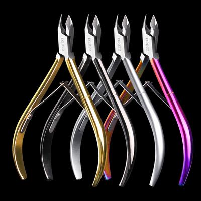 Dead Skin Scissor Stainless Steel Toenail Cuticle Nipper Colorful Nail Cuticle Scissors Pedicure Scissors Plier Manicure Tools