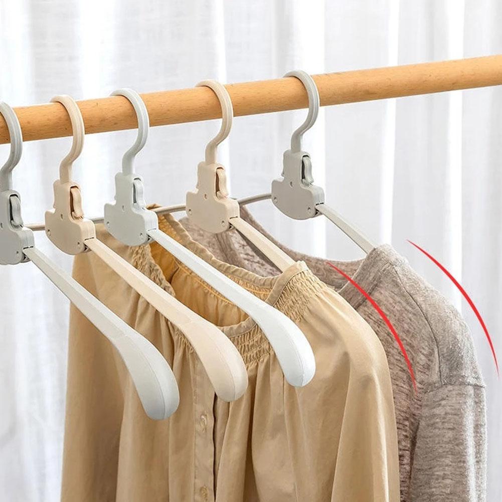 foldable hanger Household Non-slip Hanger, Thick And Wide Shoulder Plastic Drying Rack, Used To Hang Clothes Wholesalers