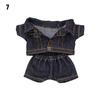 10cm Fashion Jeans Pants Jacket Suits Doll Clothes Cotton Doll Casual Wears Coat Tops 1/12 Dolls Clothes Accessories