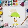 30 Pack 4 Inch Wood Umbrella Cutouts Unfinished Wood Umbrella Crafts Wooden Umbrella Hanging Ornaments DIY Umbrella Craft Gift Tags for Home Party