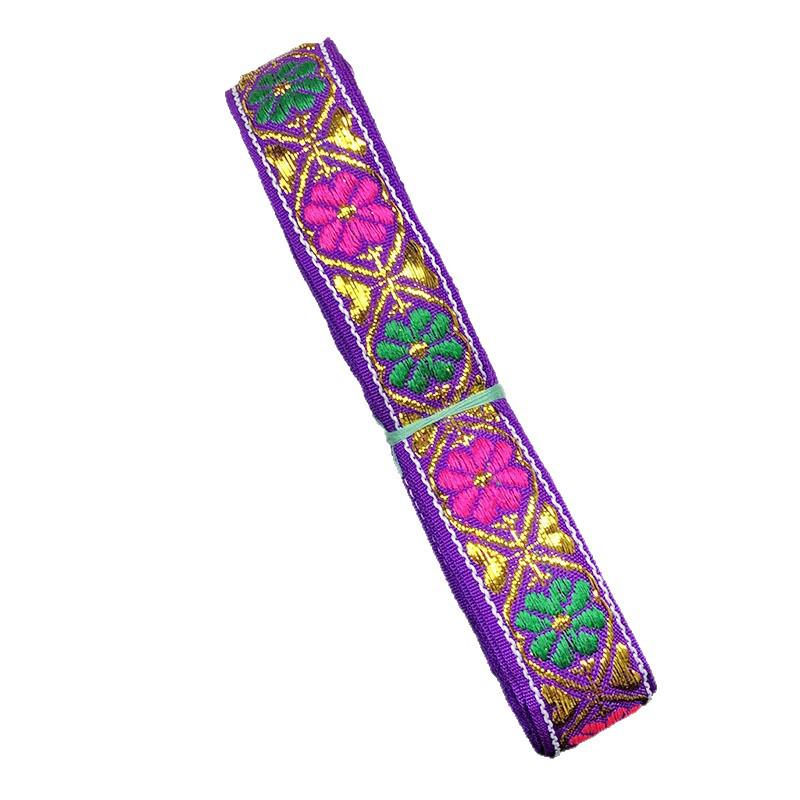 2cm Ethnic Style Colorful Jacquard Lace Ribbon for Curtains and DIY Clothing Accessories