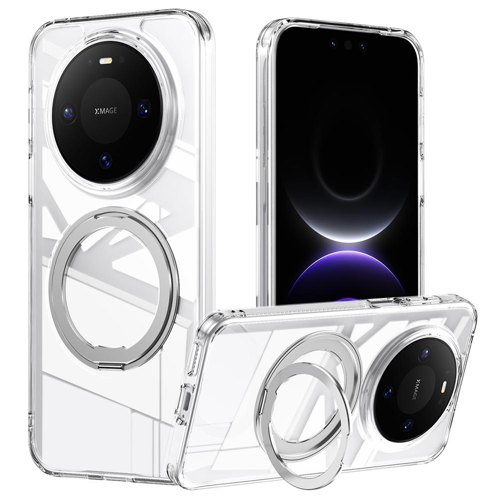 For Huawei Mate 80 / Mate 80 Pro Magnetic Case TPU + Acrylic + Metal Kickstand Matte Phone Cover