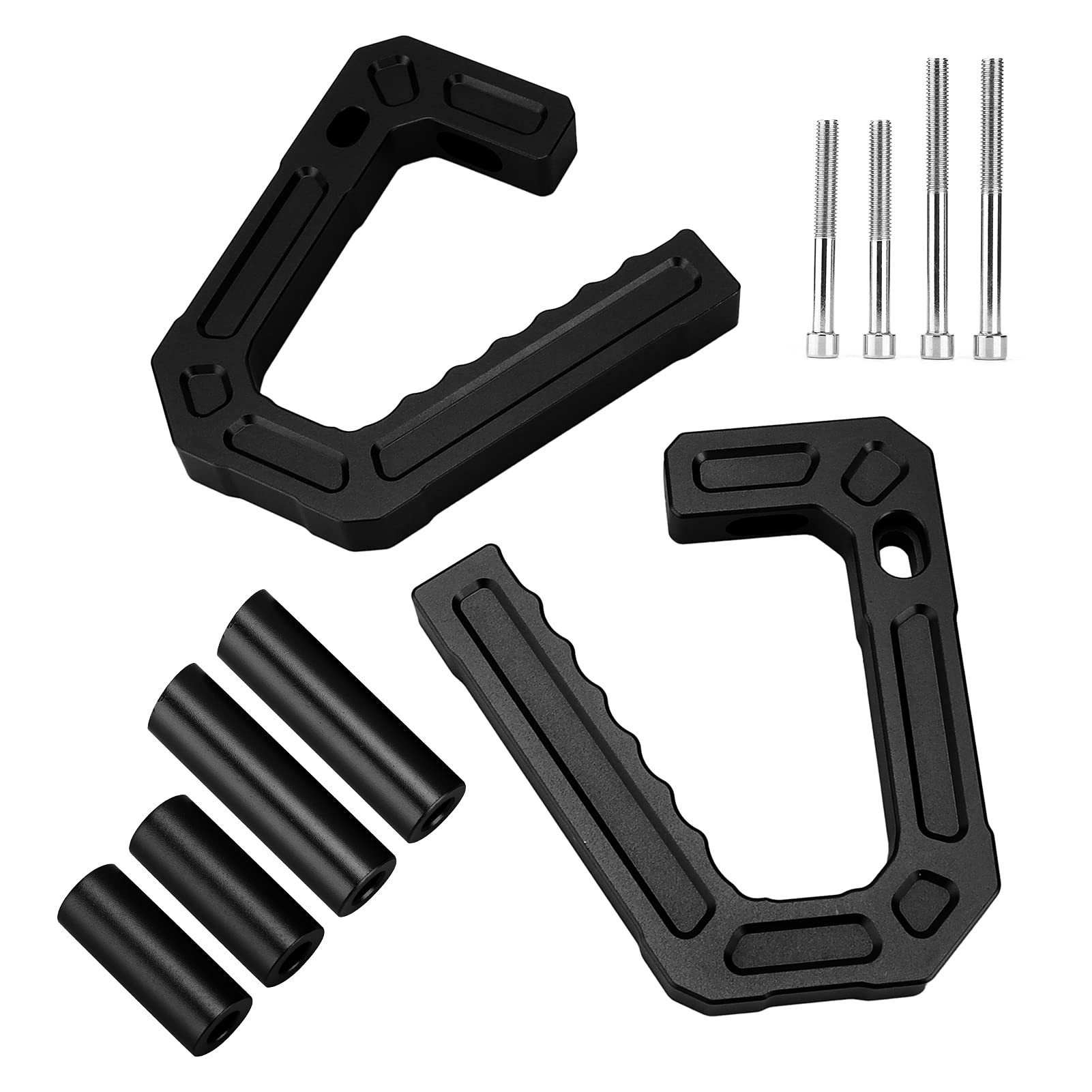 

KIMISS Wrangler JK Aluminum Alloy Front Grab Handle Replacement (2007-2018) - Gripper Design for Stability and Convenience (Black) чорний